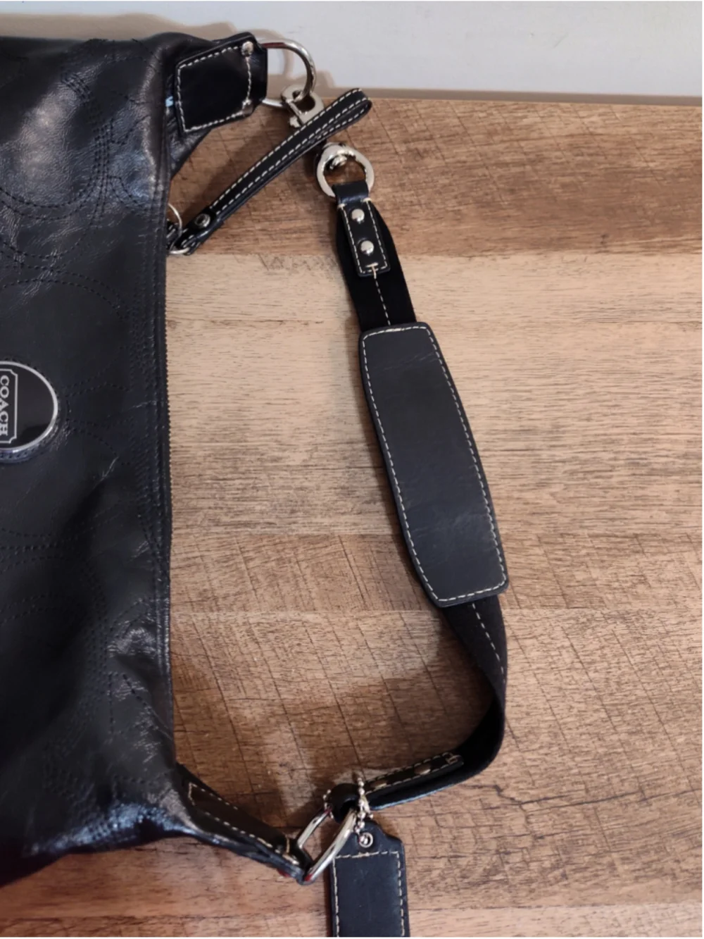 Women's Coach Black Hobo Bag One Size